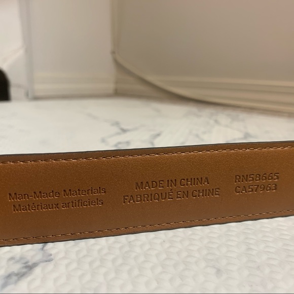 New Broletto Amaro Brogued Mens Belt Brown 38 - Picture 4 of 5